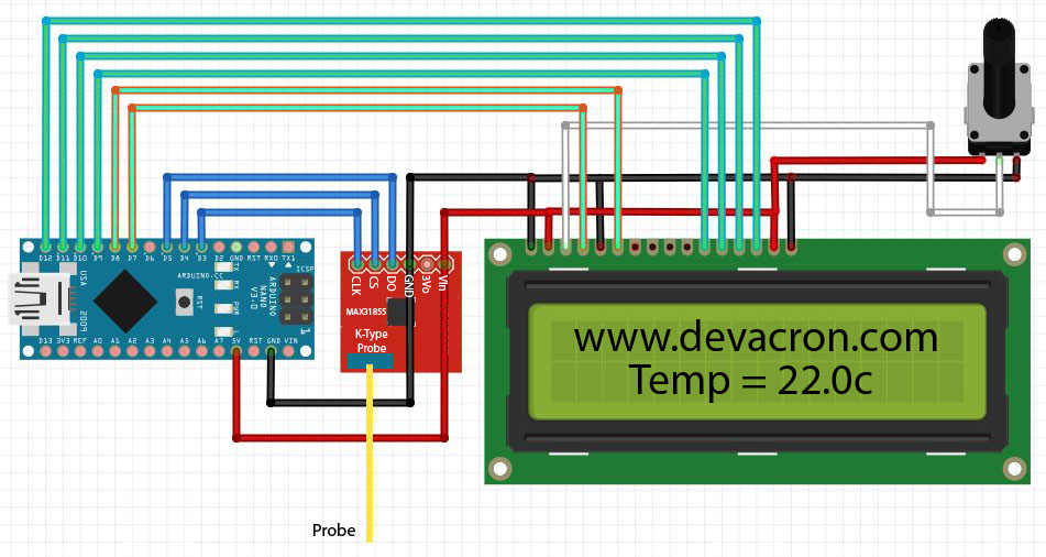 Схема подключения lcd 1602 к arduino